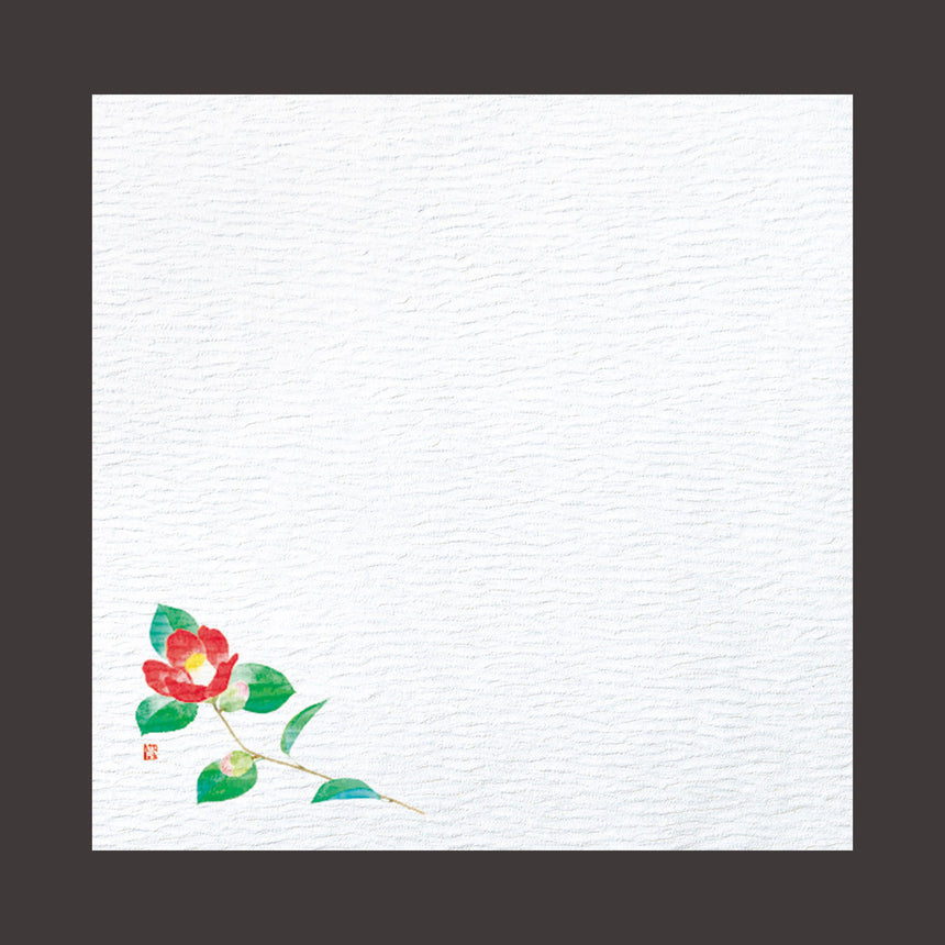 Crepe Hosho Washi 5-inch gourmet paper, camellia, 100 sheets