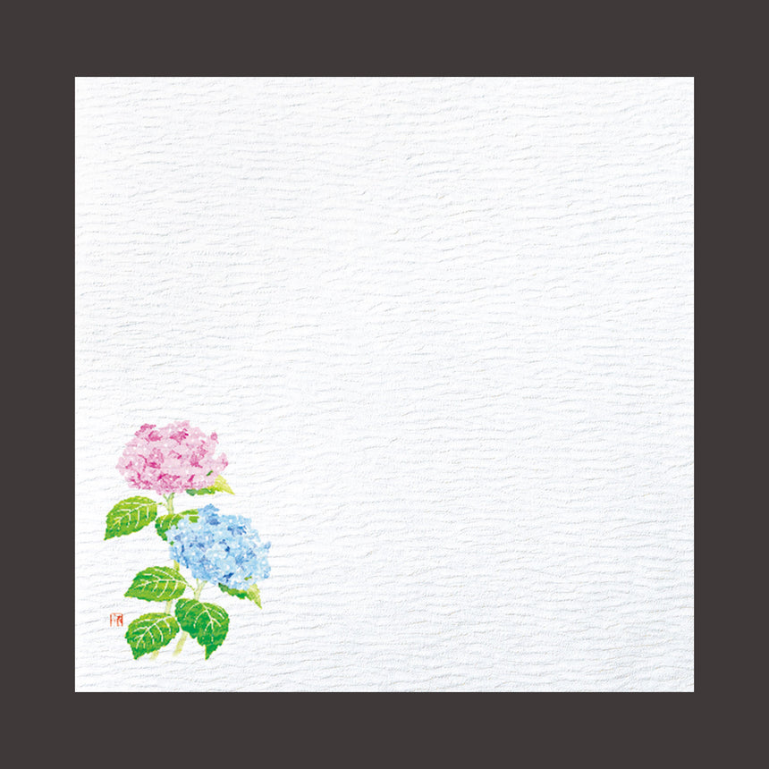 Crepe Hosho Washi 5-inch gourmet paper, Hydrangea, 100 sheets