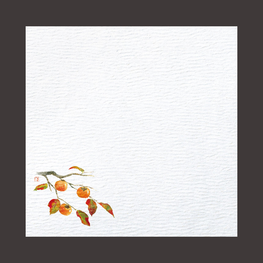 Crepe Hosho Washi 5-inch gourmet paper, persimmon, 100 sheets