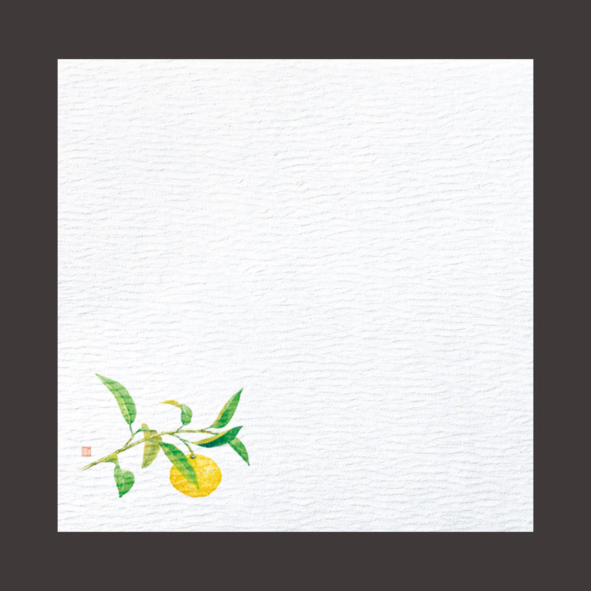 Crepe Hosho Washi 5-inch Gourmet Paper, Yuzu, 100 sheets