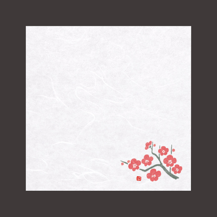 Unryu Washi Paper 4-inch Unryu Paper, Ume, 100 sheets