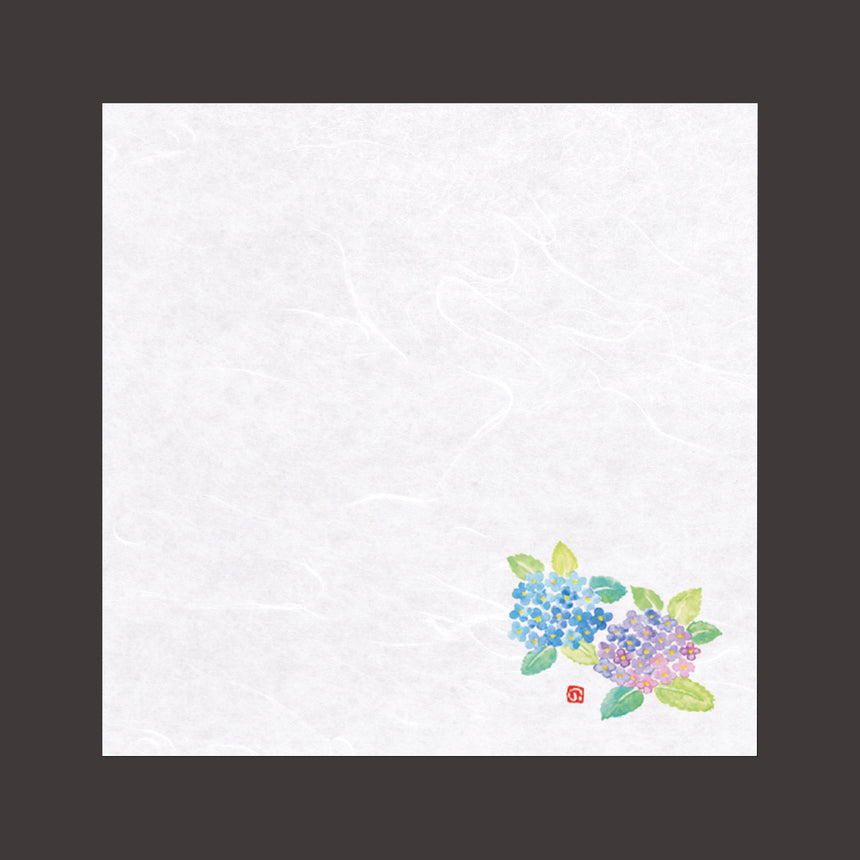Unryu Washi 4-inch Unryu Paper, Hydrangea, 100 sheets