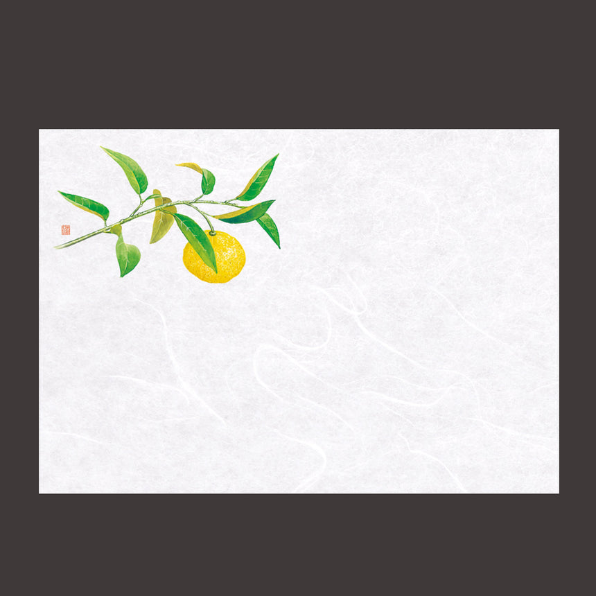 100 sheets of Unryu Japanese paper mat, Shiki, Yuzu
