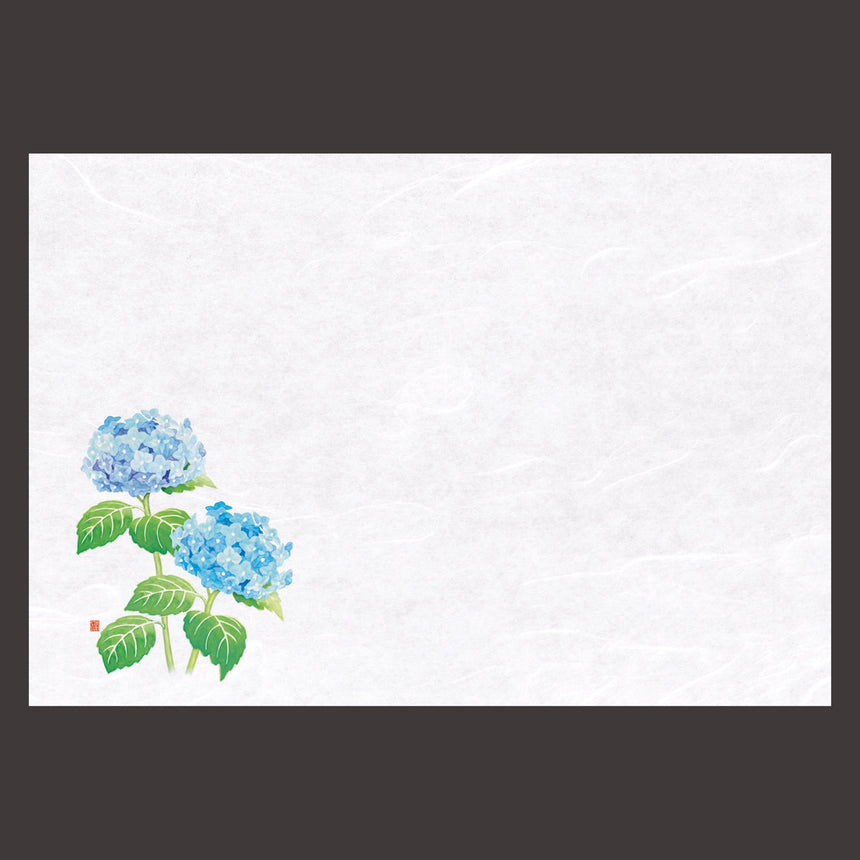 100 pieces of 150cm Unryu Washi Kaiseki Mat, Four Seasons, Hydrangea