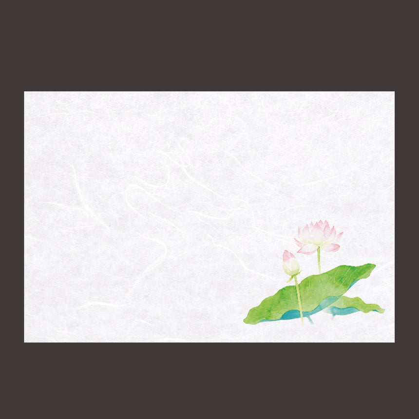 100 pieces of Unryu washi paper kaiseki mat, Kotan lotus