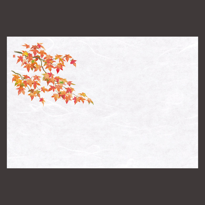 100 pieces of 150cm Unryu Washi Kaiseki Mat, Four Seasons, Autumn Leaves