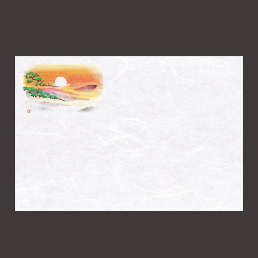 100 pieces of 100cm Unryu Washi Kaiseki Matto Kotan Sunrise Pine