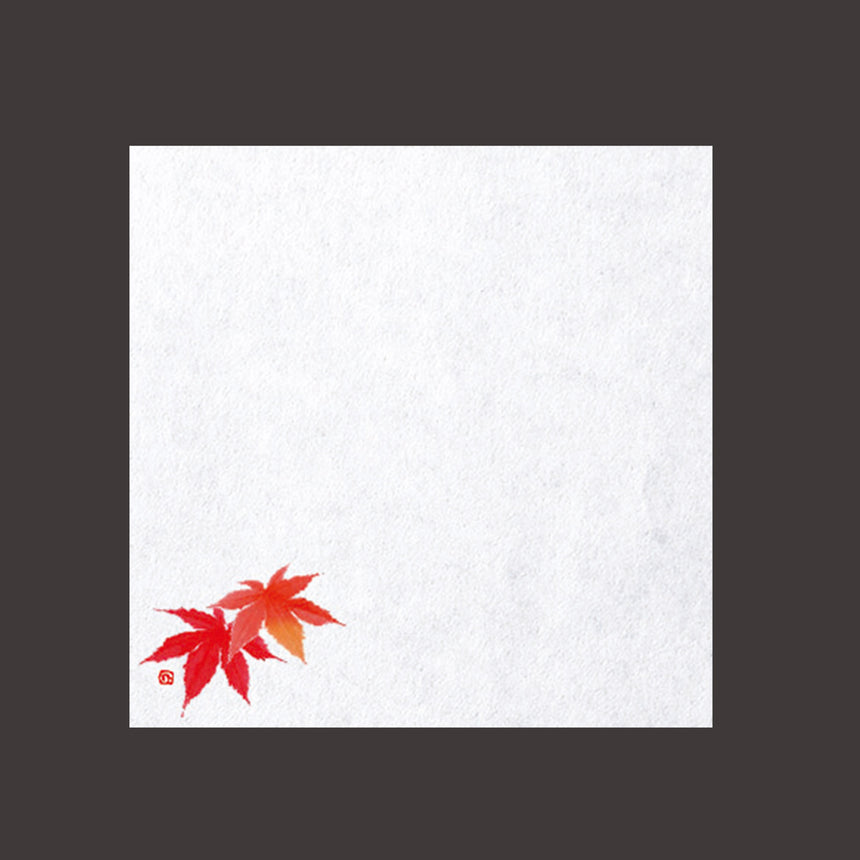 Mini oil-resistant paper, red maple leaf, 100 sheets