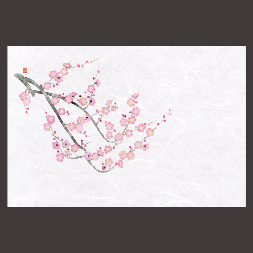 尺3花暦 懐石まっと　梅 （100枚入）