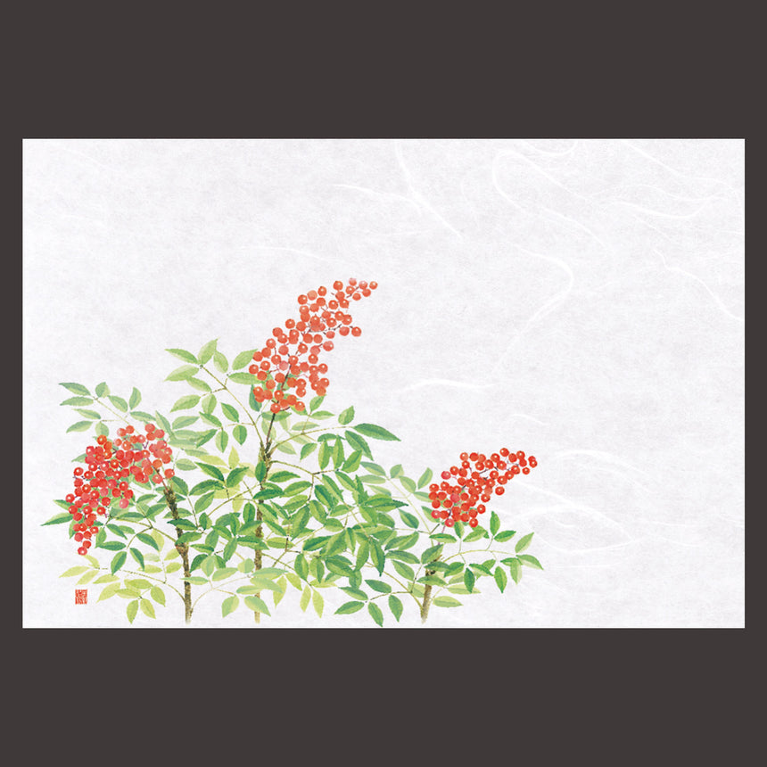尺3花暦 懐石まっと　南天 （100枚入）