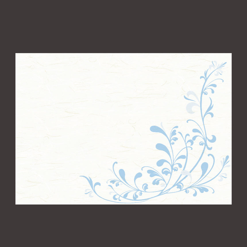 尺1唐草紋　四季彩まっと ライトブルー(100枚入)