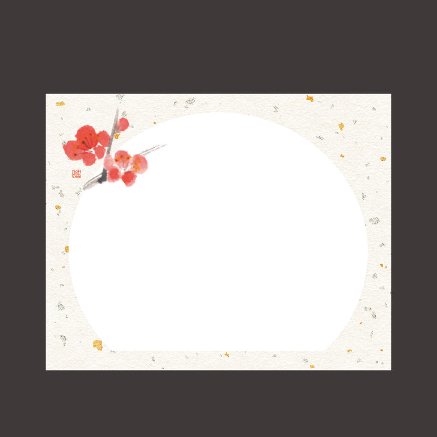4×5寸　花うらら敷紙 梅 （100枚入）