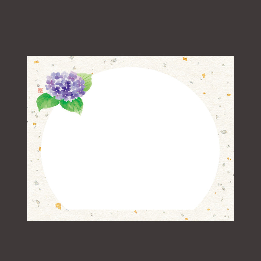 4×5寸　花うらら敷紙 紫陽花 （100枚入）