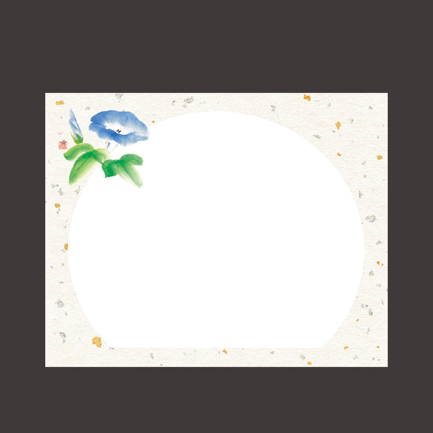 4×5寸　花うらら敷紙 朝顔 （100枚入）