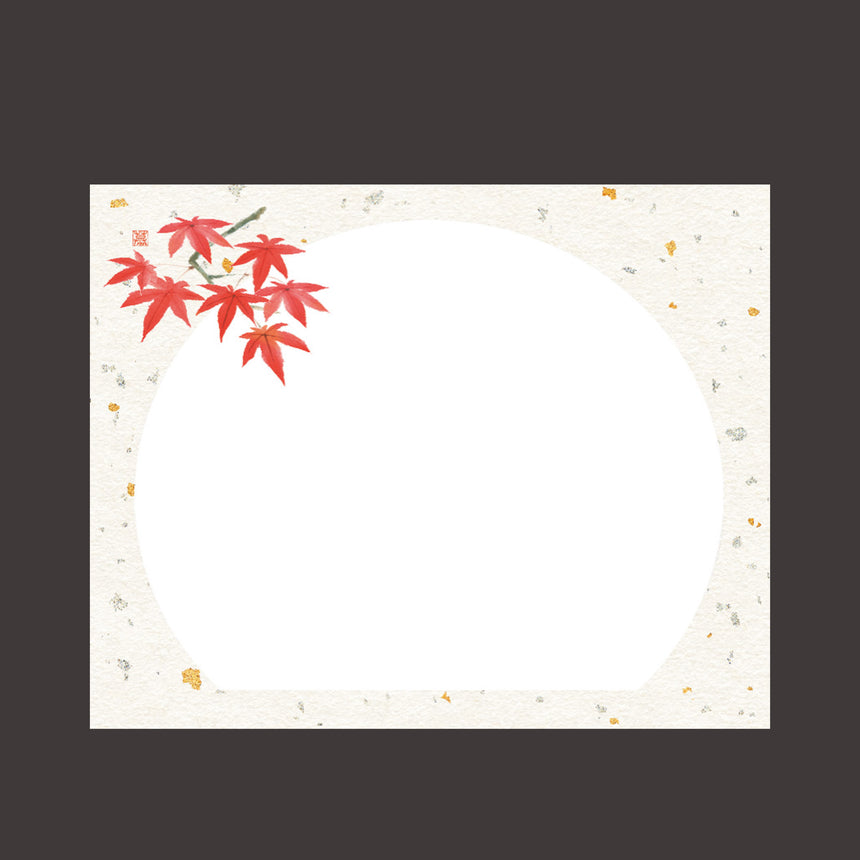 4×5寸　花うらら敷紙 赤もみじ(100枚入）