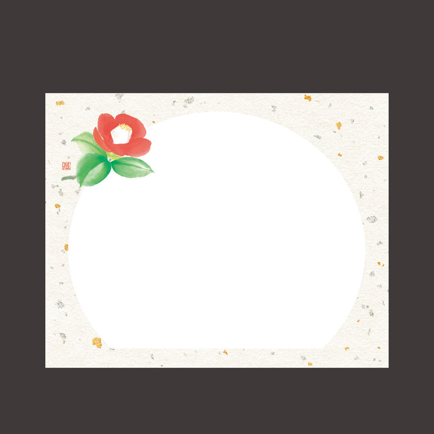 4×5寸　花うらら敷紙 椿 （100枚入）