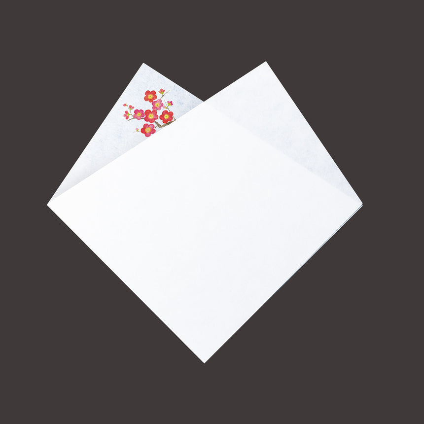 2つ折　四季の天紙 梅 （100枚入）