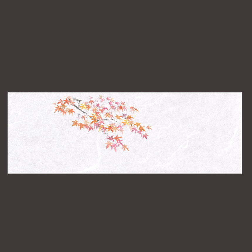 Unryu Washi Flower Banquet Menu Red Maple 100 sheets