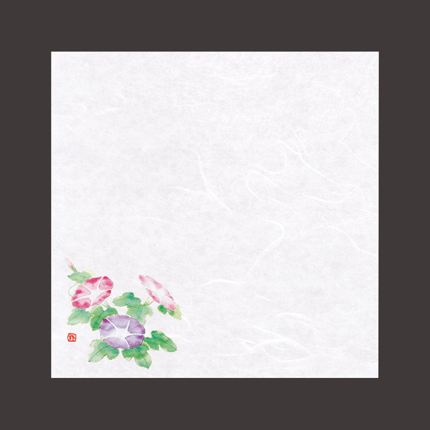 Unryu Washi Paper 4-inch Shikisai Unryu Paper, Morning Glory, 100 sheets