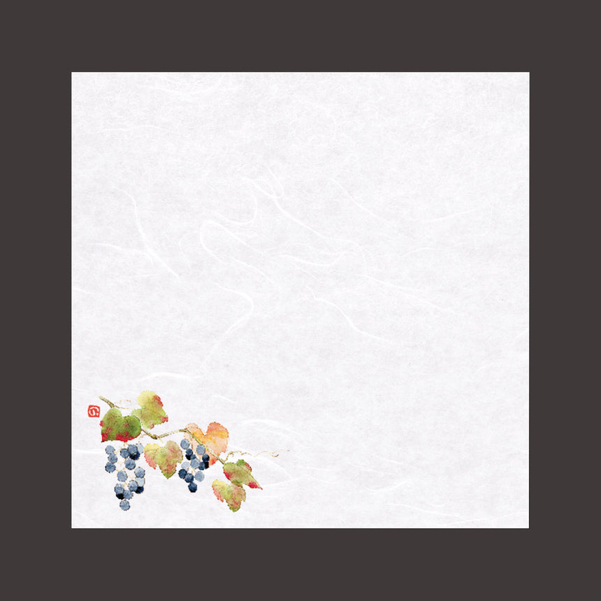 Unryu Washi Paper 4-inch Shikisai Unryu Paper, Mountain Grape, 100 sheets