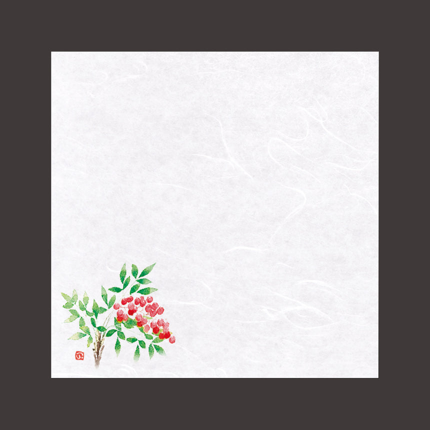 Unryu Washi Paper 4-inch Shikisai Unryu Paper Nanten 100 Sheets