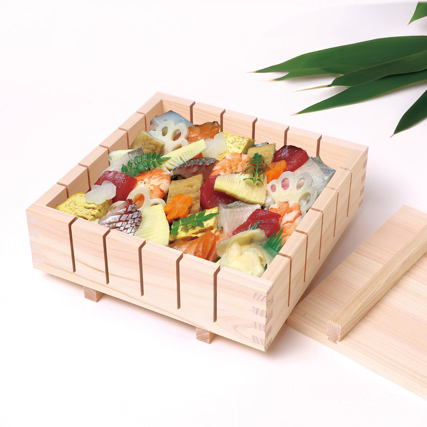 Hinoki Square Sushi Press 36 Pieces +