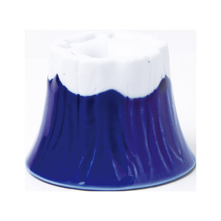 Mt. Fuji sake cup, blue [boxed]