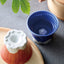 Mt. Fuji sake cup, blue [boxed]
