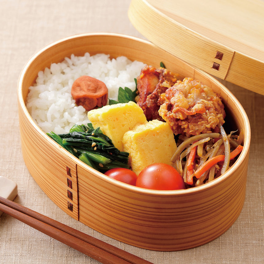 曲げワッパ弁当箱　エンジョイ　オール塗装