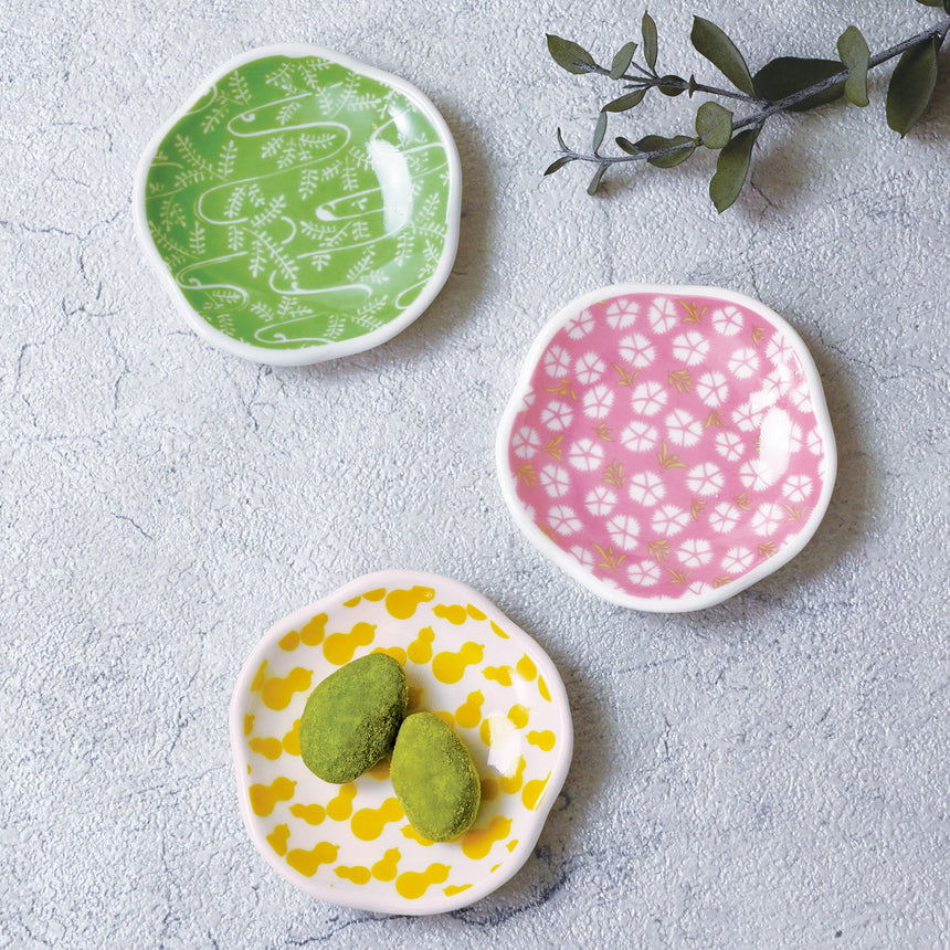 豆小皿　華　（撫子）　