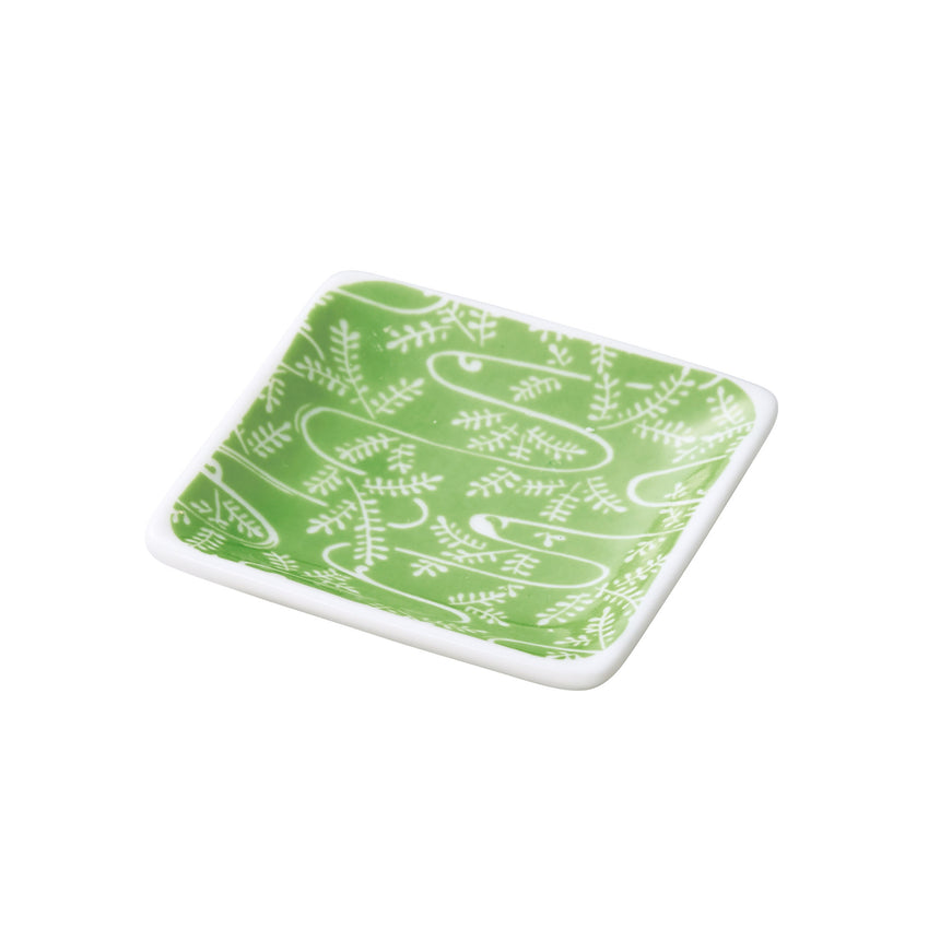 豆小皿　角　(蔦)