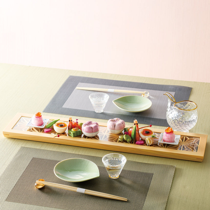 ひのき組子　長手膳