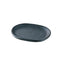 Far-infrared mini ceramic plate, oval, black