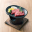 Far-infrared mini ceramic plate, oval, black