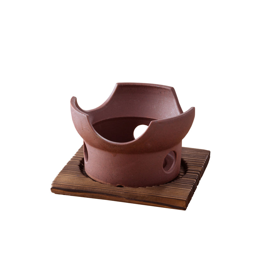 陶器コンロ（茶）