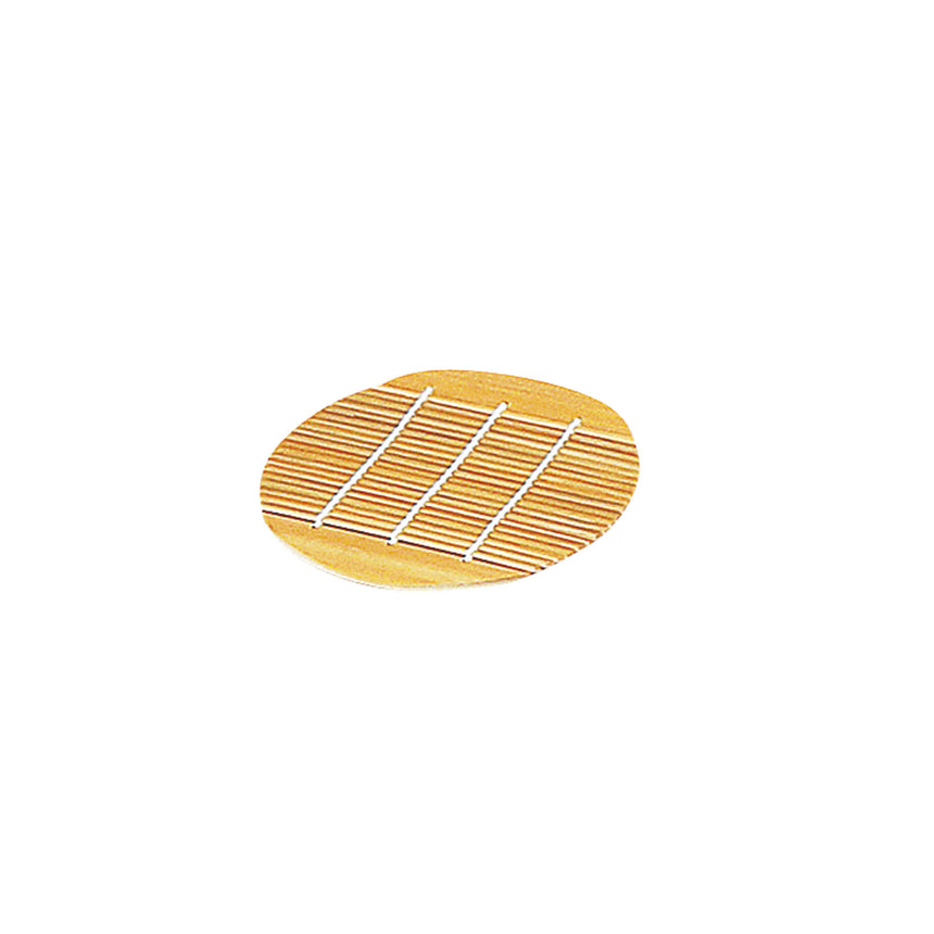 Polished bamboo blinds, round