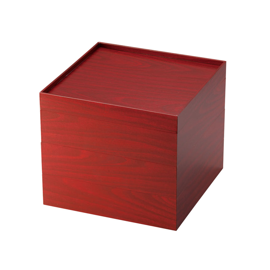 紙重箱　赤