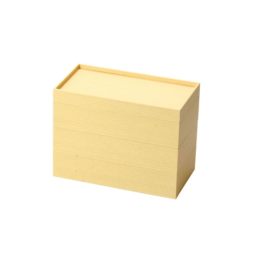 白木 長角重箱