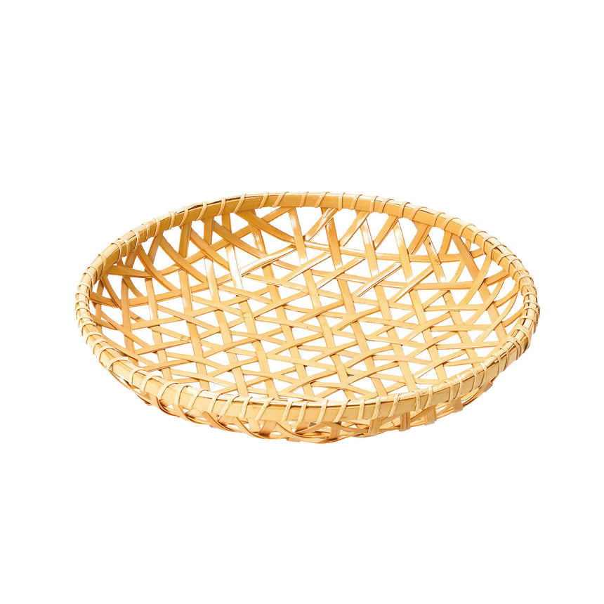 Bleached bamboo and hemp leaf plate