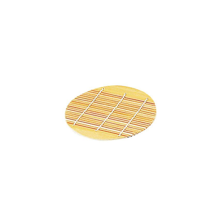 Polished bamboo blinds, round