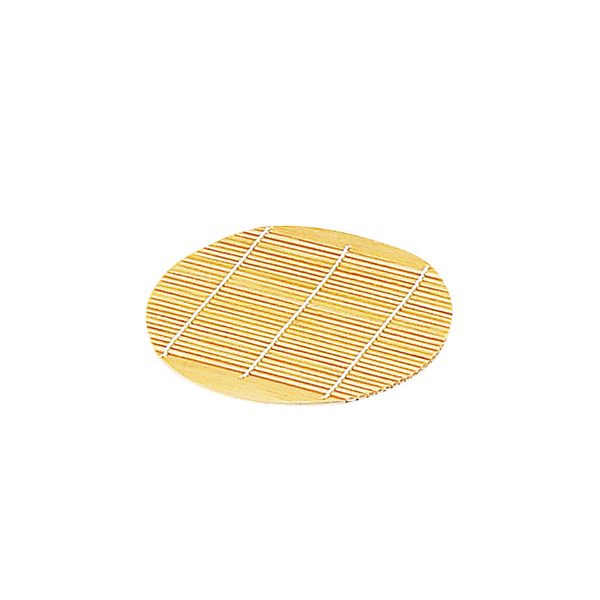 Polished bamboo blinds, round