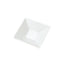 White porcelain square plate (B) White