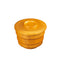 Wooden rice bowl with lid, natural