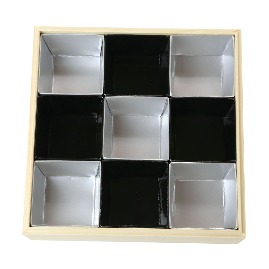 重箱用 黒色紙中子 9割(G9)